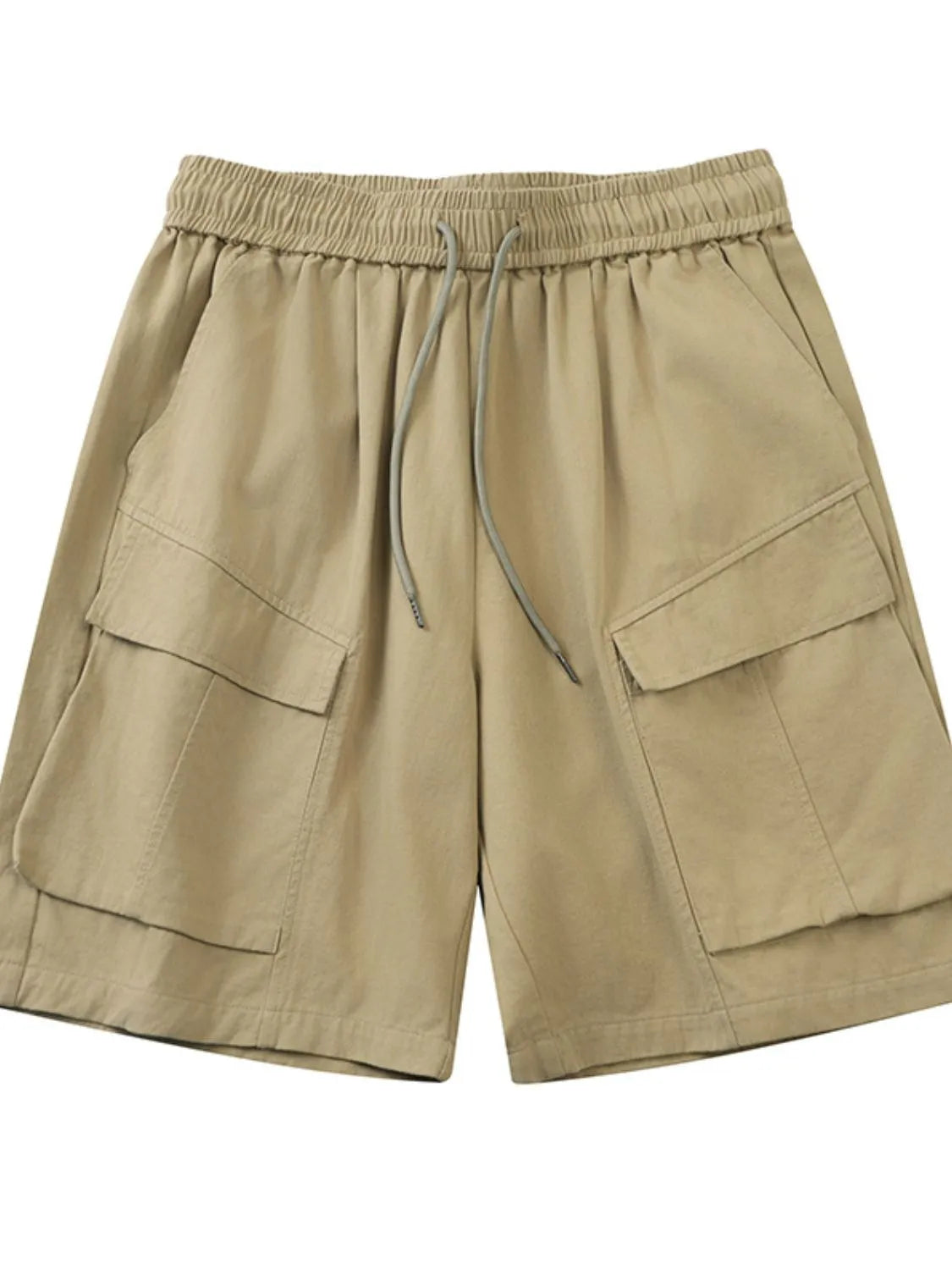 Men's Plus Size Drawstring Shorts with Pockets