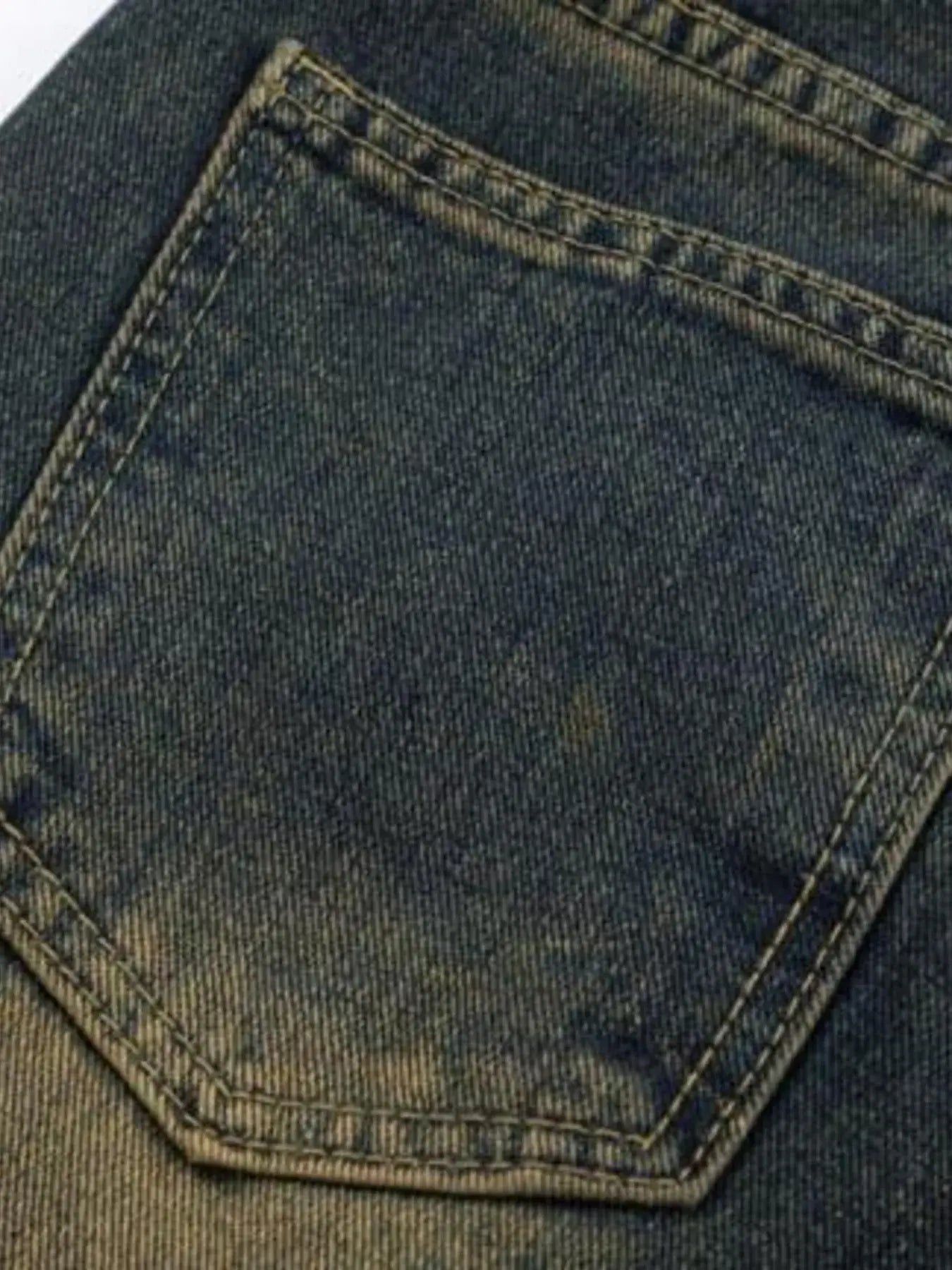 Men's Full Size Vintage Wash Bootcut Denim Jeans Plus Size