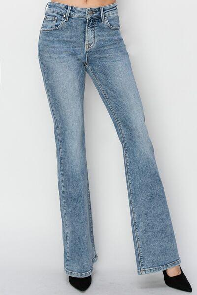 RISEN Full Size Mid Rise Bootcut Jeans - Clothes For Her Online Store