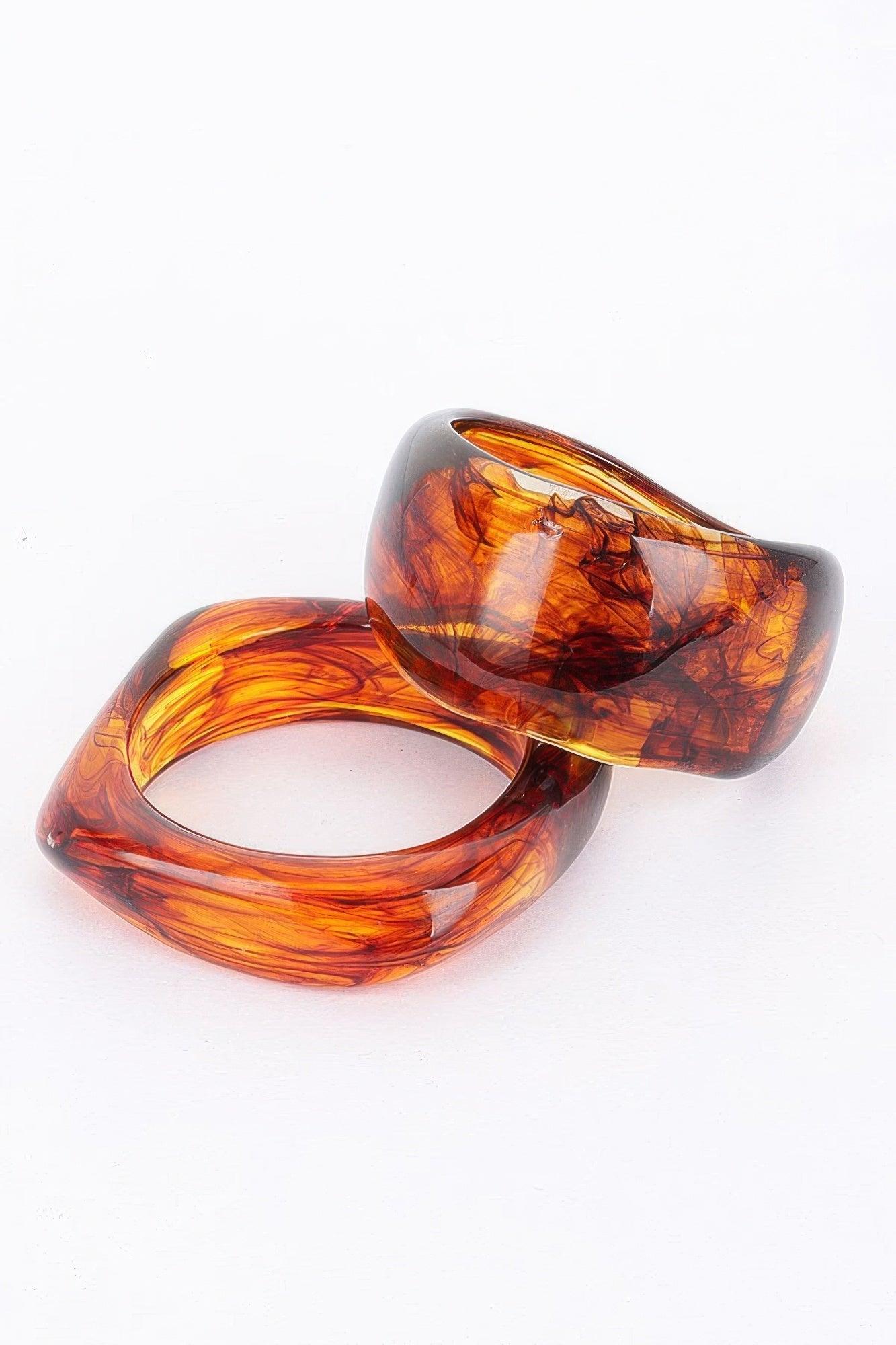 2pack Resin Bangle - Clothes For Her Online Store