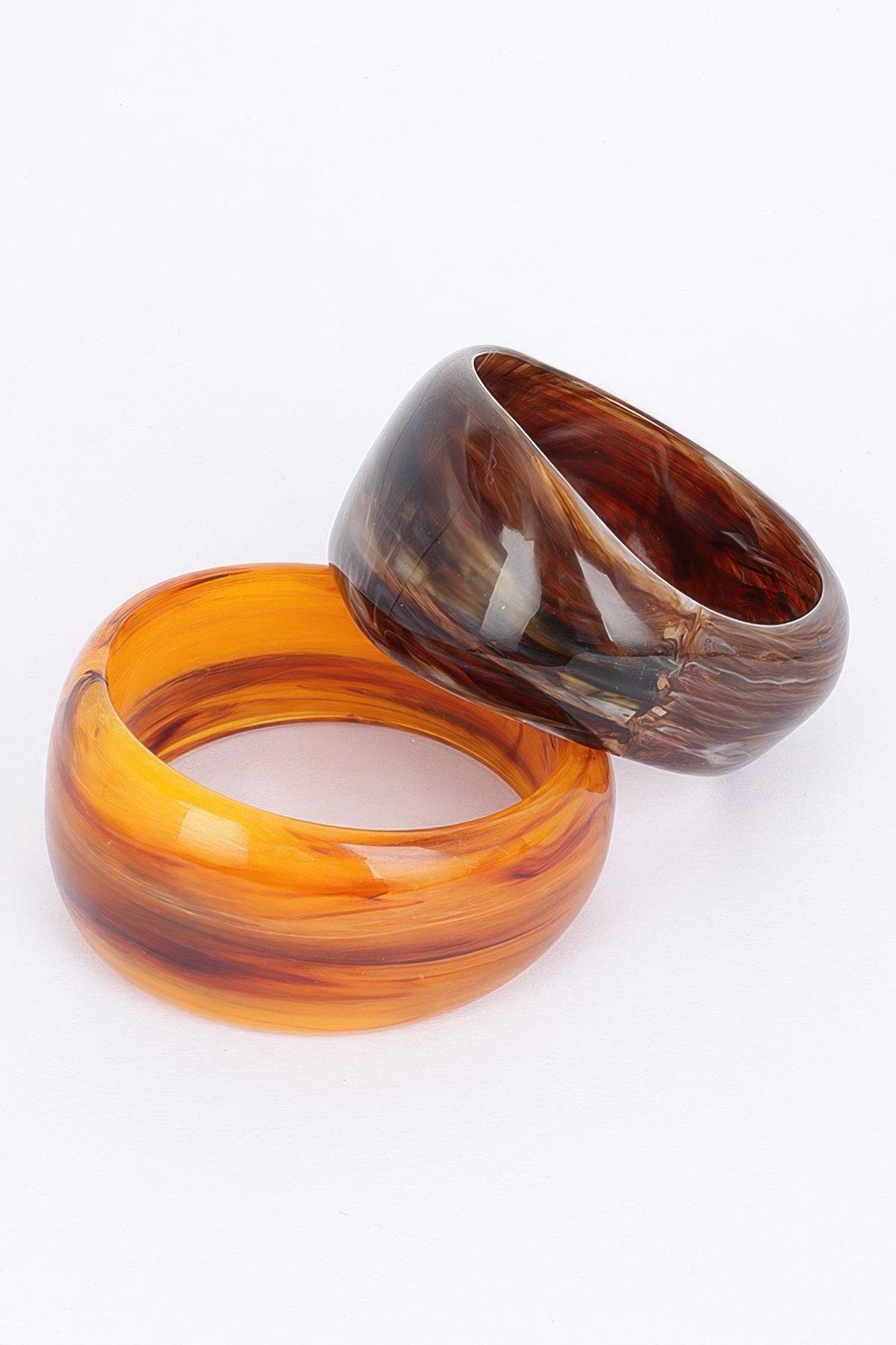 2pack Resin Bangle - Clothes For Her Online Store