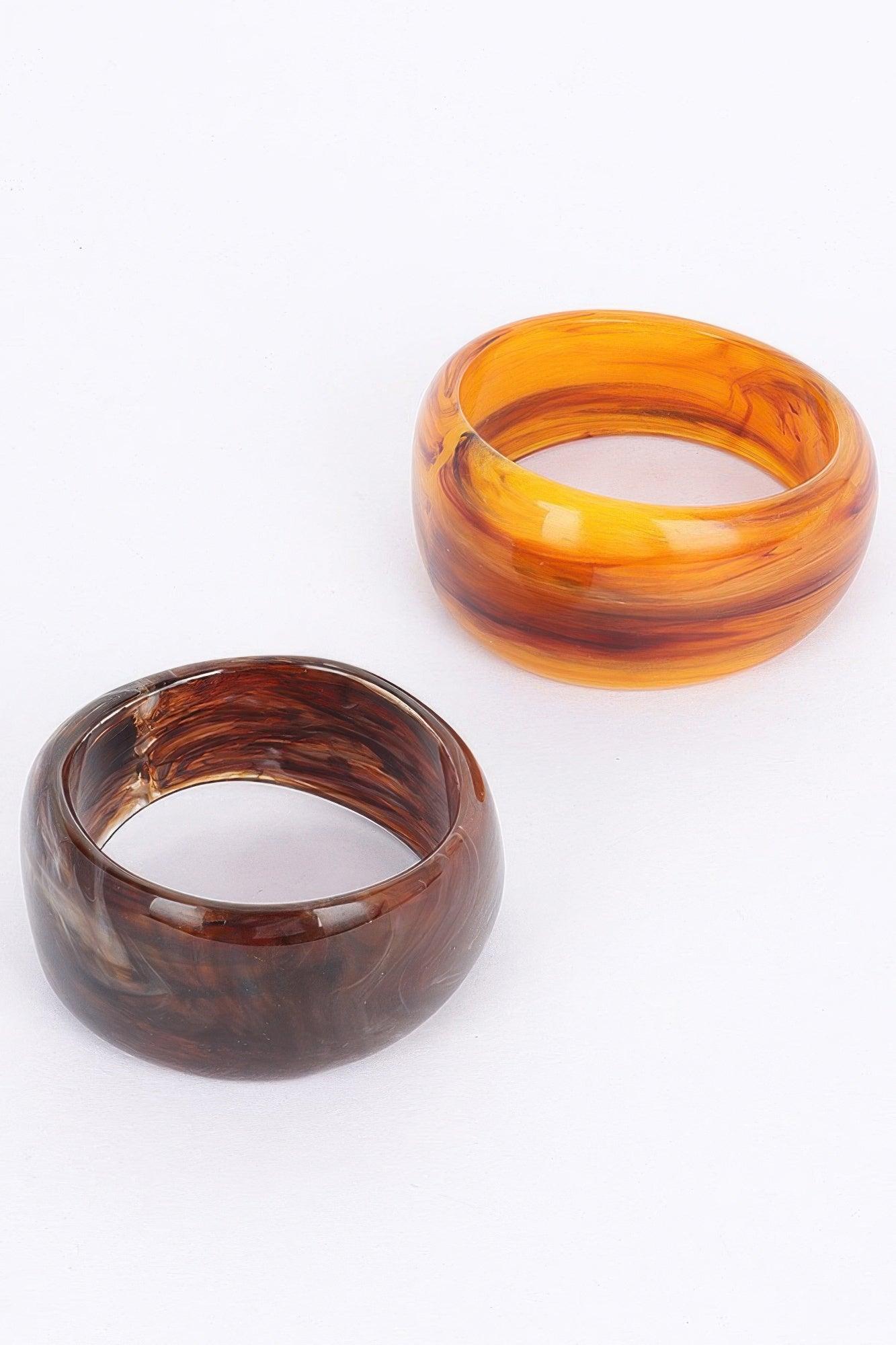2pack Resin Bangle - Clothes For Her Online Store