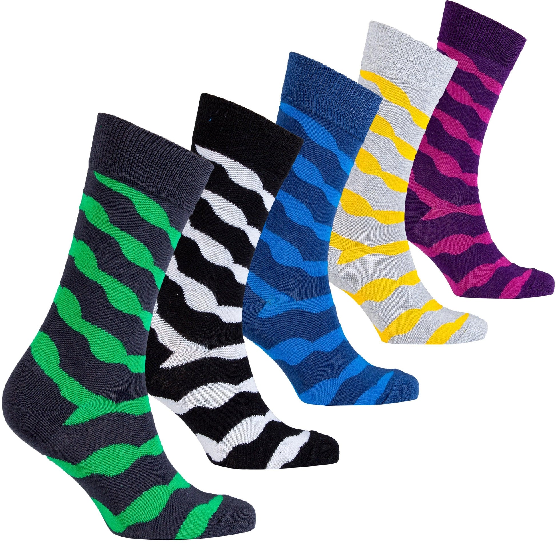 Men's Solid Waves Socks