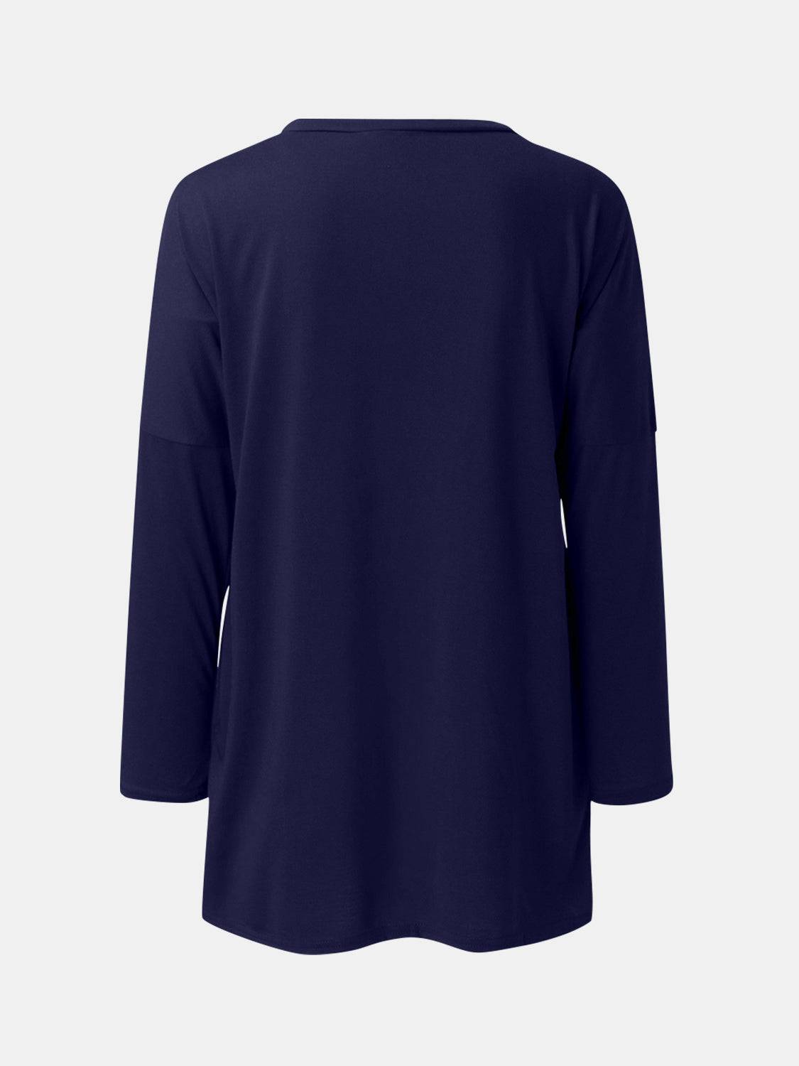 Full Size Round Neck Long Sleeve T-Shirt - Clothes For Her Online Store