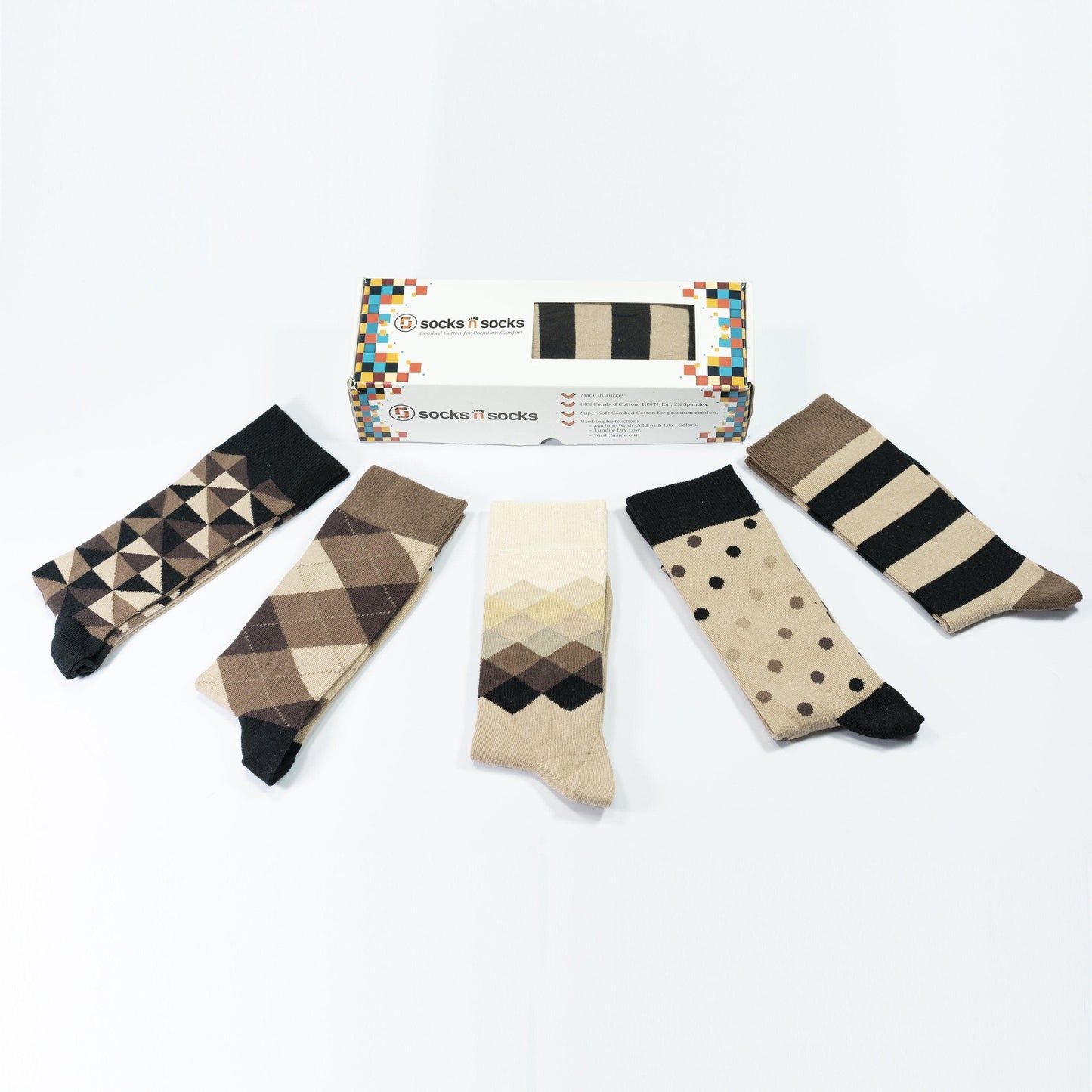 Men's Sand Mix Set Socks