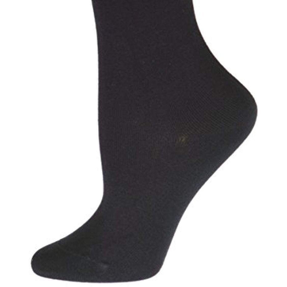 Women's Solid Color Bamboo Crew Socks - 3 Pairs