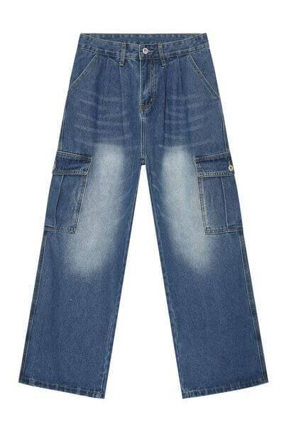 Baggy Jeans with Cargo Pockets