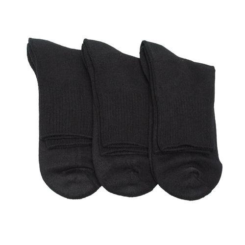 Diabetic Men's Socks Arthritic Cotton Ankle Cushioned 3 Pair Pack