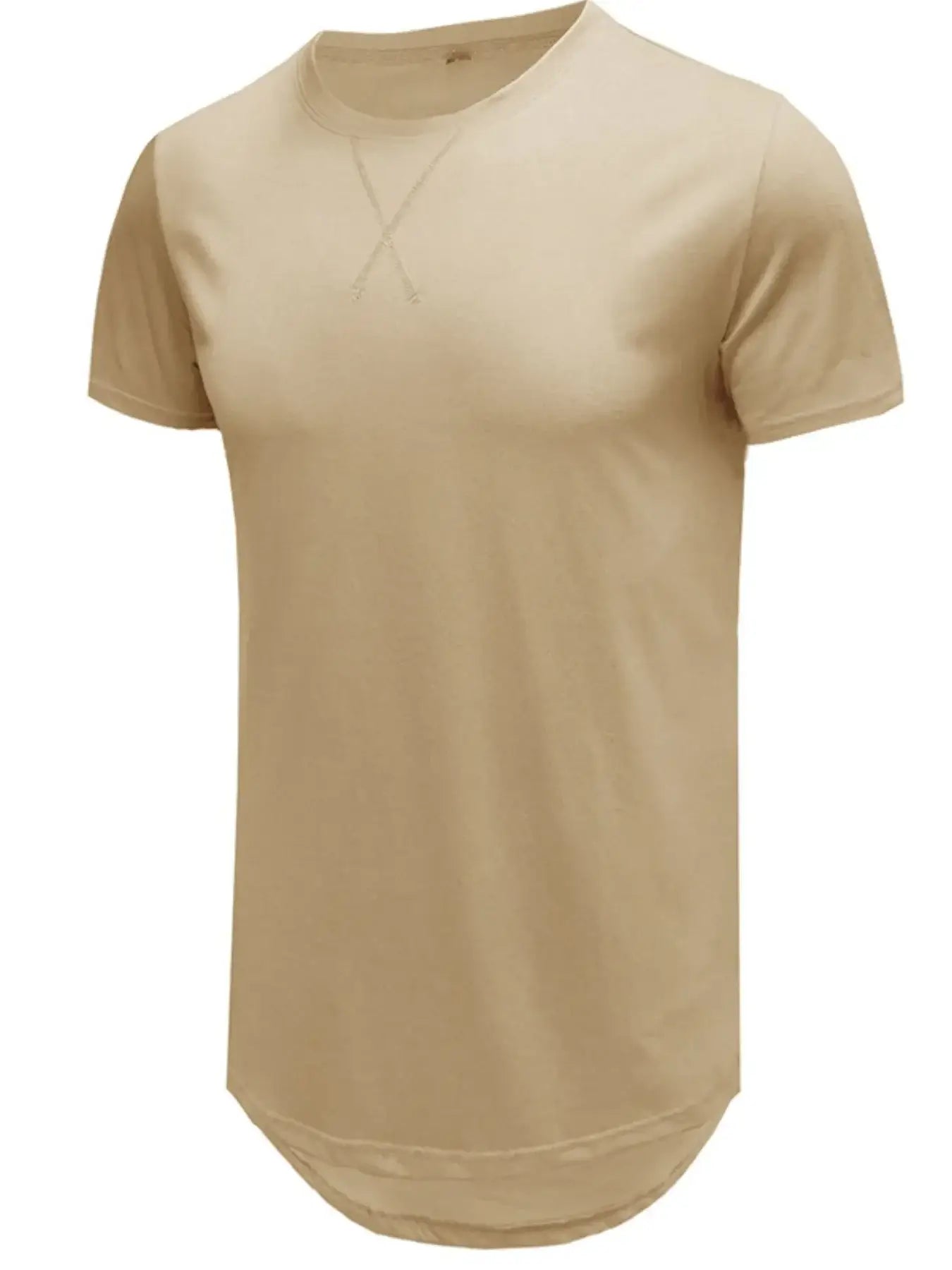 Men's Basic Curved Hem T-Shirt