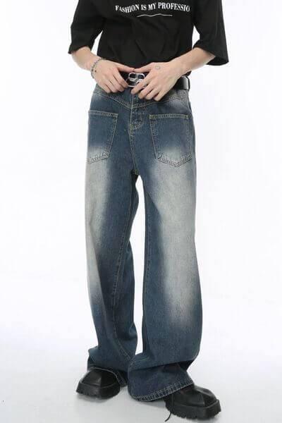 Wide Leg Jeans with Pockets