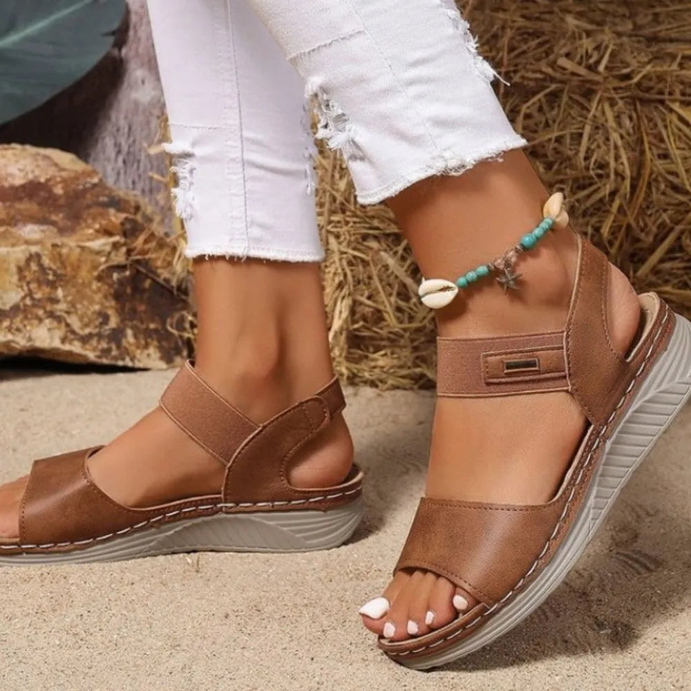 Open Toe Flats Sandals
