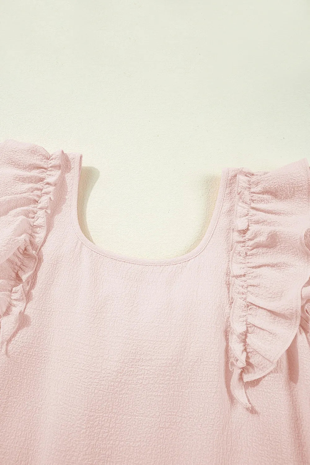 Ruffle Sleeve Bow Back Mini Dress