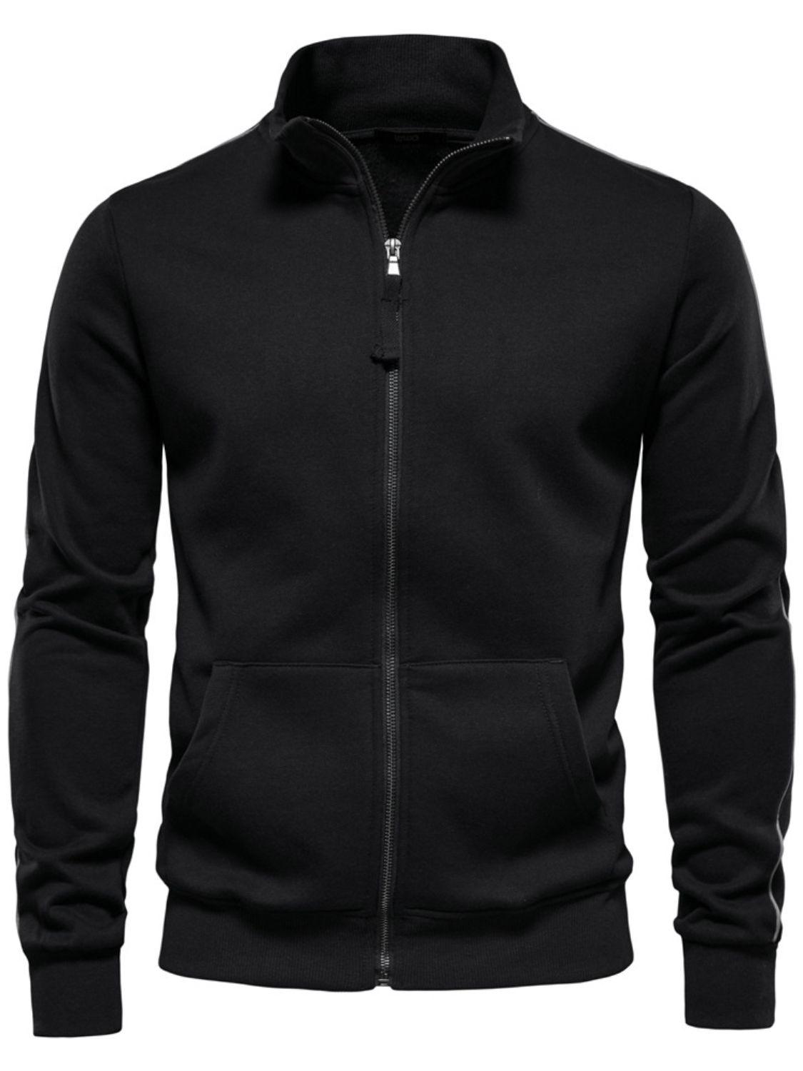 Men's Zip Up Long Sleeve Sweatshirt