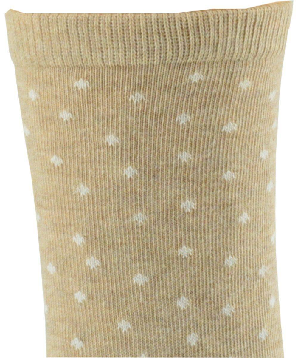 Cotton Crew Pen Striped or Pen Dot Dress Socks for Women, Dressy