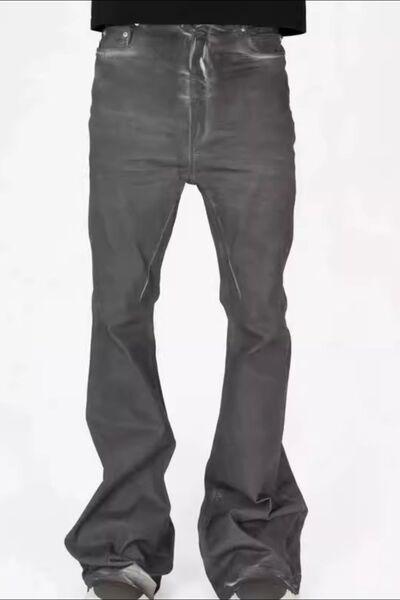 Men's Washed Flare Jeans