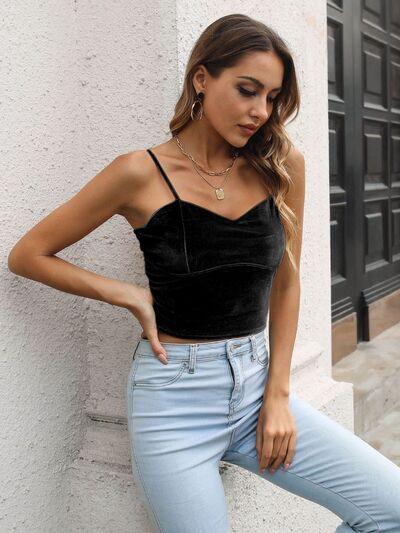 Sweetheart Neck Cropped Cami