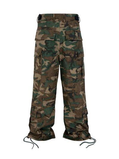 Men's Camouflage Multi-Pocket Cargo Jeans