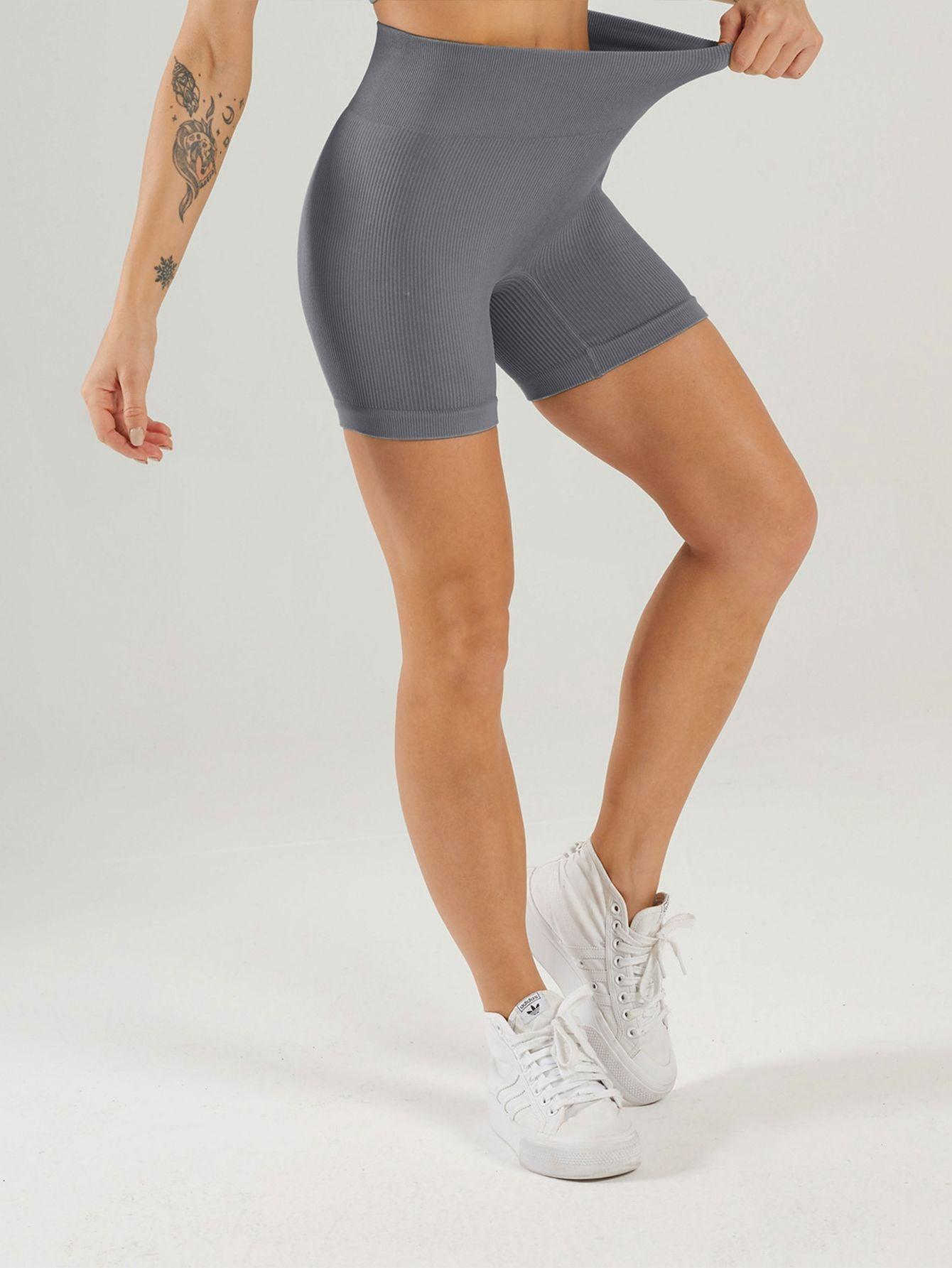 3 Pack Ribbed Soft New Cheap Women's High Waisted Biker Shorts Anti Chafing Slip Shorts Shorts Underwear Yoga Workout Shorts - Clothes For Her Online Store