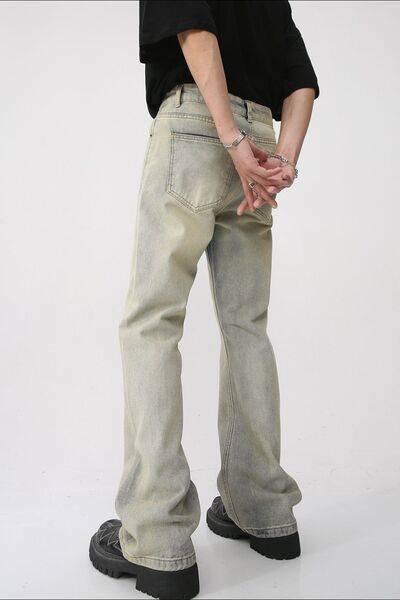 Mid Rise Jeans with Pockets - Clothes For Her Online Store