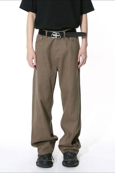 Men's Mid-Rise Straight-Leg Jeans - Clothes For Her Online Store