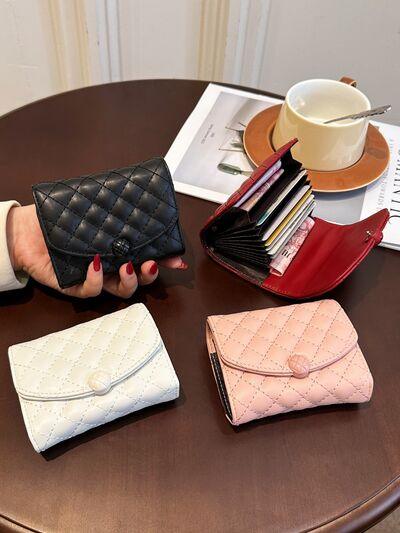 PU Leather Solid Color Wallet - Clothes For Her Online Store