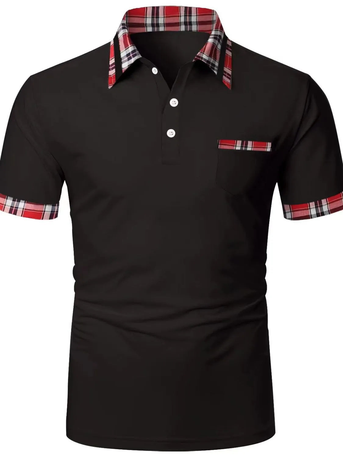 Men's Full Size Collared Neck Short Sleeve Polo Plus Size