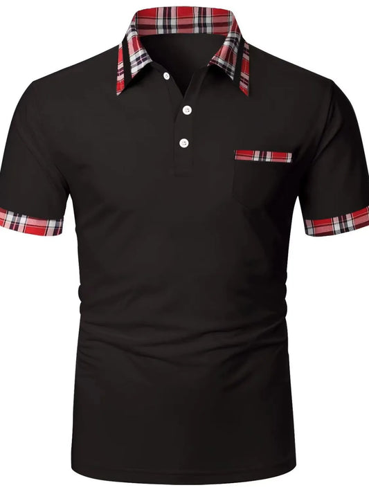 Men's Full Size Collared Neck Short Sleeve Polo Plus Size
