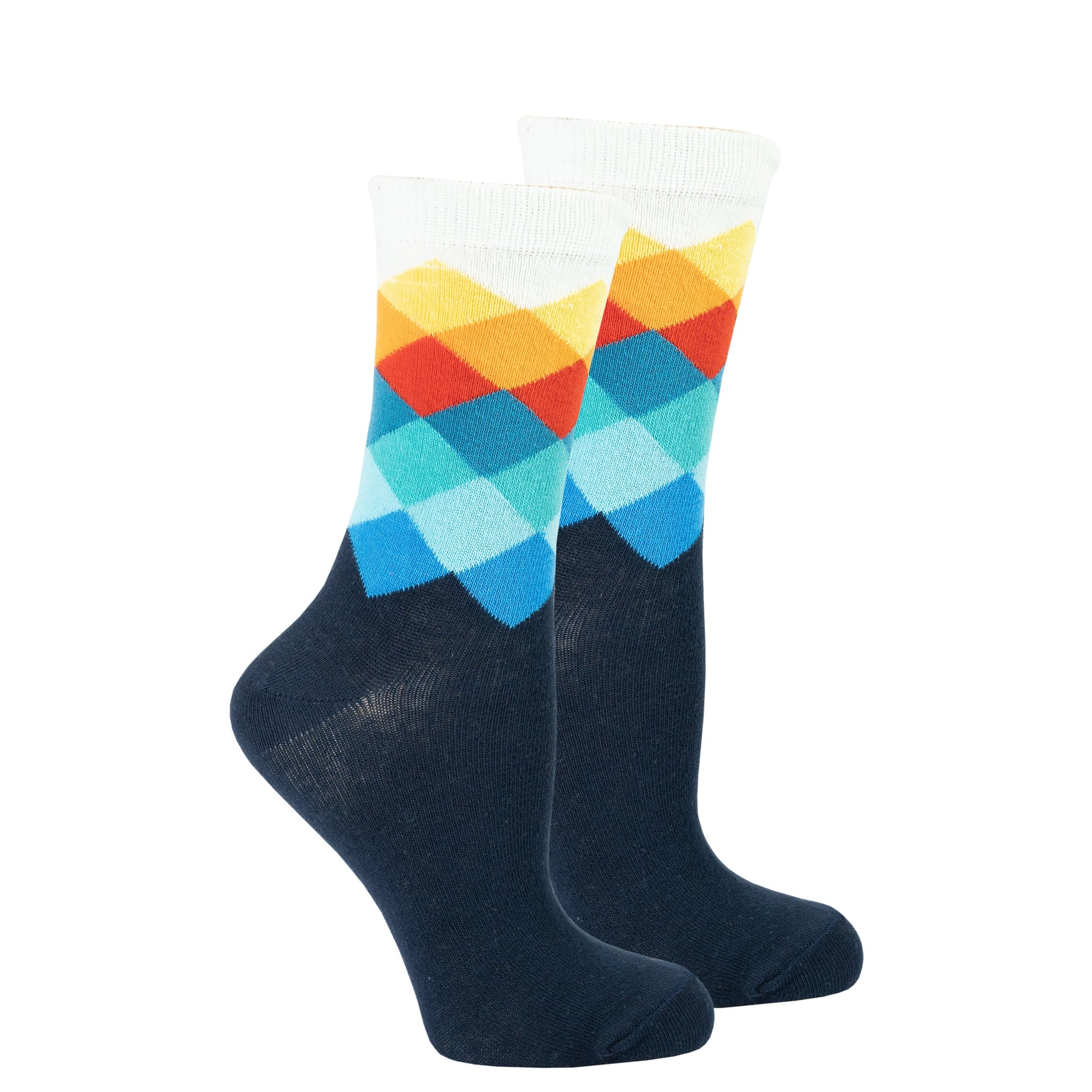 Women's Marine Diamond Socks