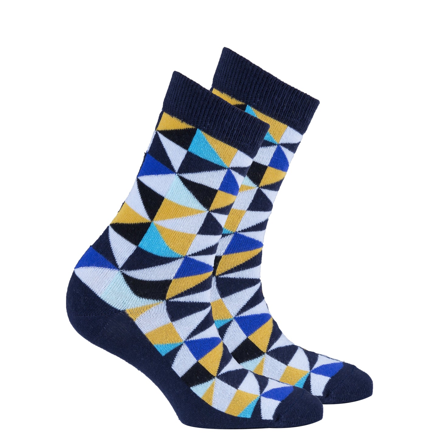 Women's Navy Triangle Socks