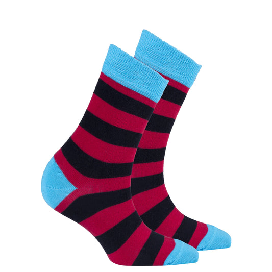 Women's Red Sky Stripe Socks