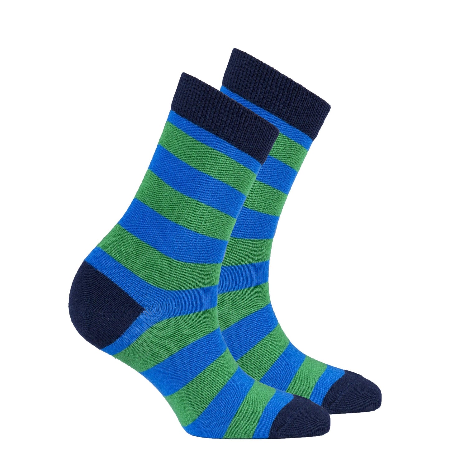 Women's Blue Grass Stripe Socks