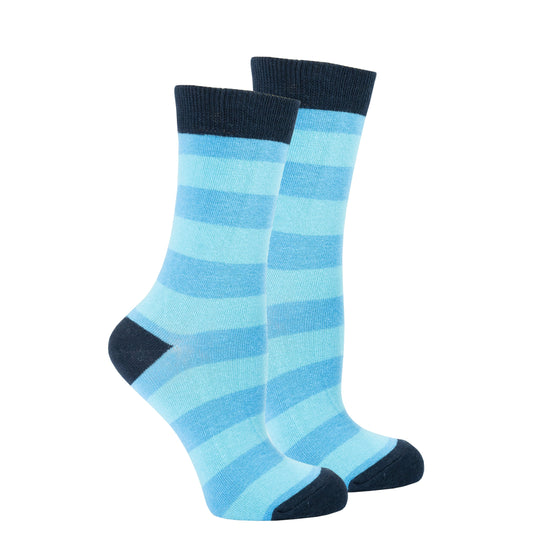 Women's Black Sky Stripe Socks