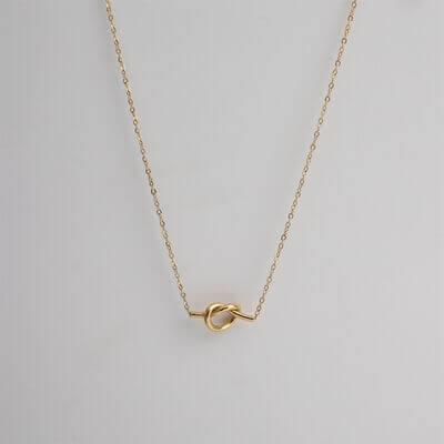 18K Gold-Plated Knotted Necklace