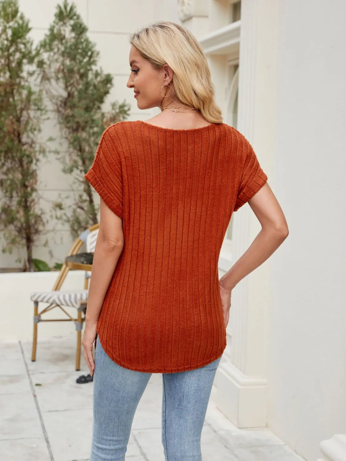 Round Neck Short Sleeve T-Shirt