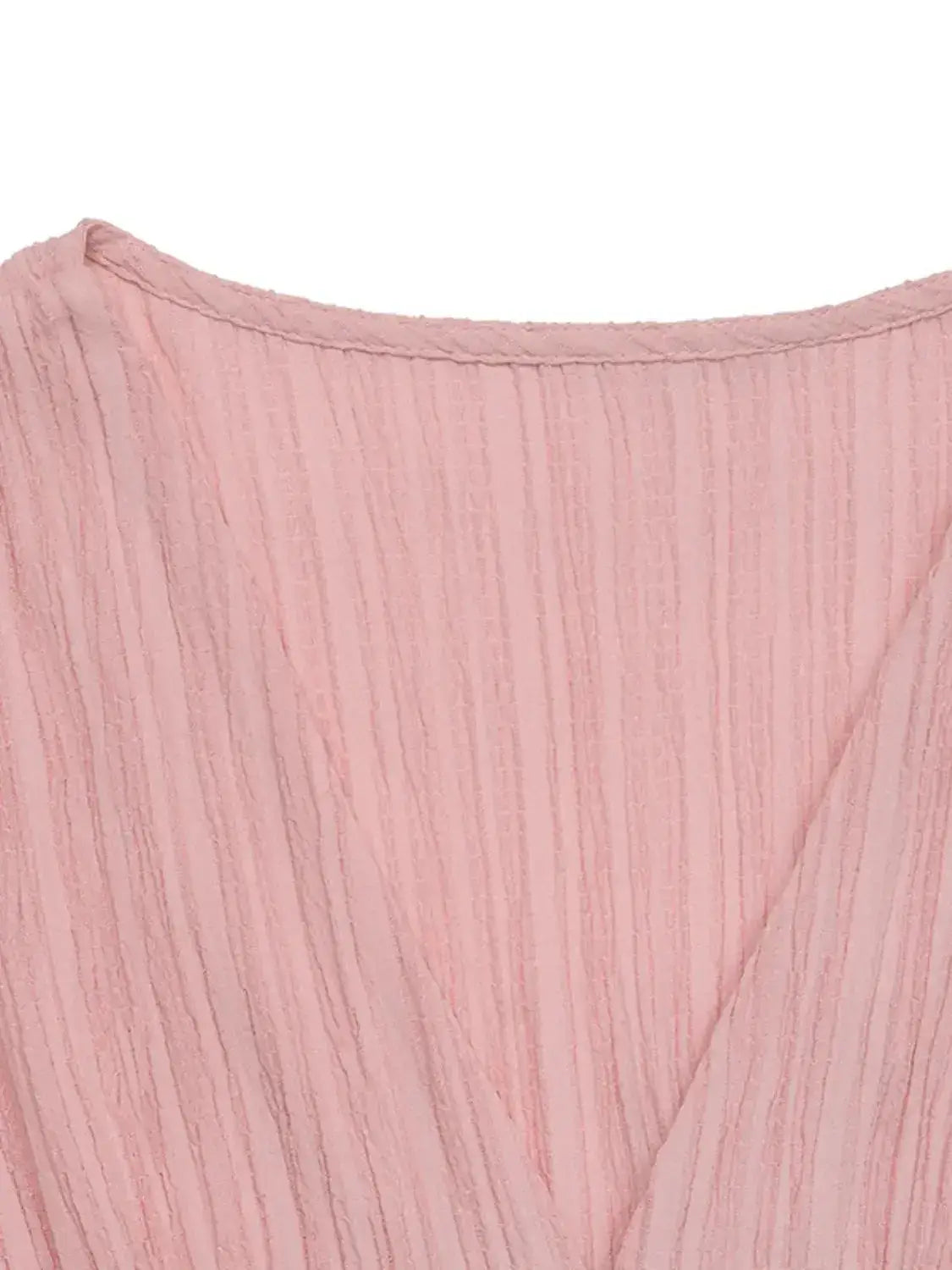 V-Neck Puff Sleeve Dress