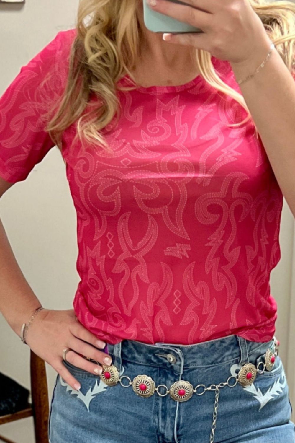 Round Neck Short Sleeve T-Shirt - Clothes For Her Online Store
