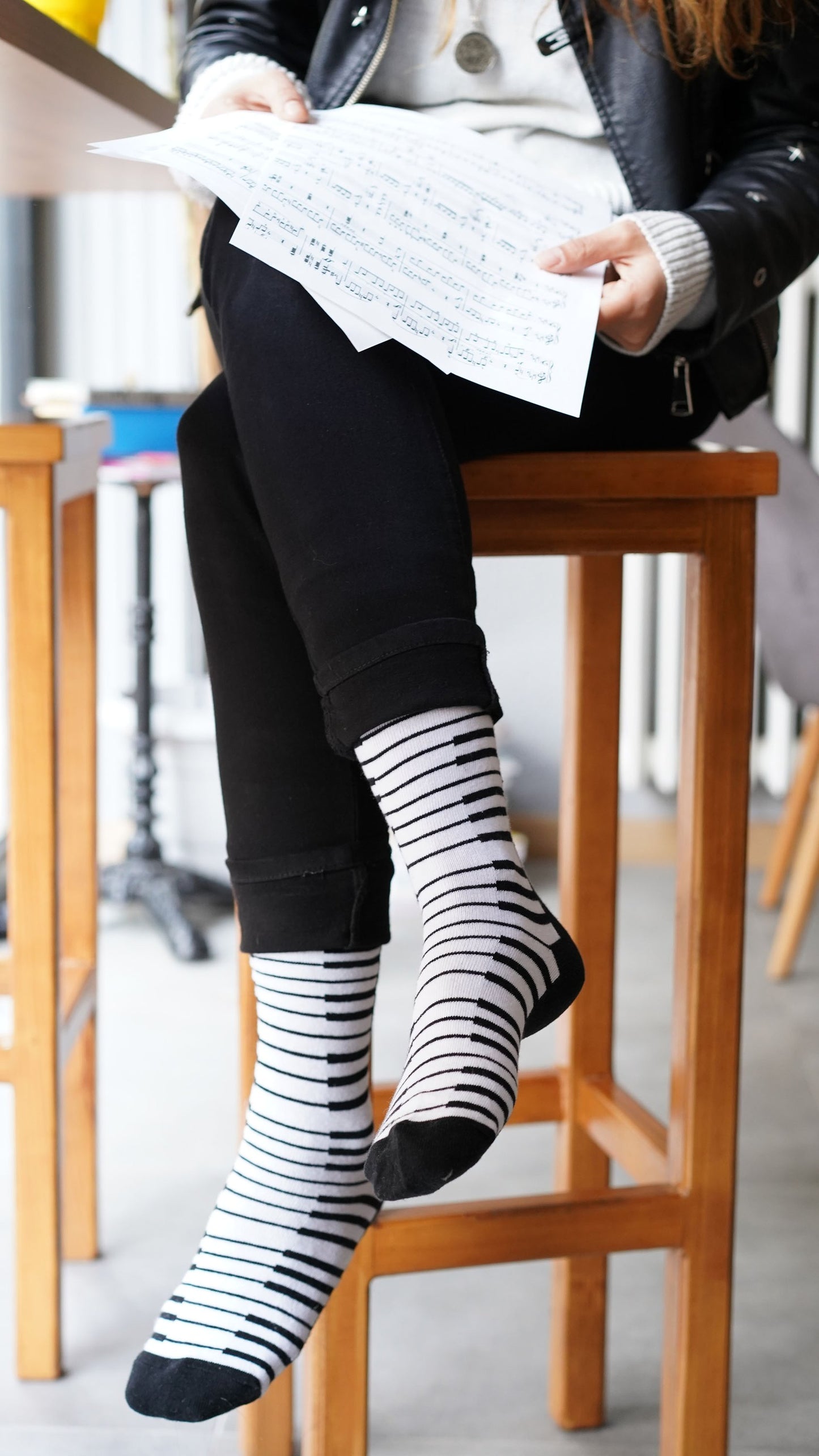 Women's Piano Socks