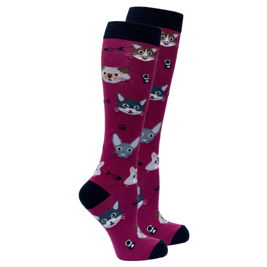 Women's Cute Cats Knee High Socks