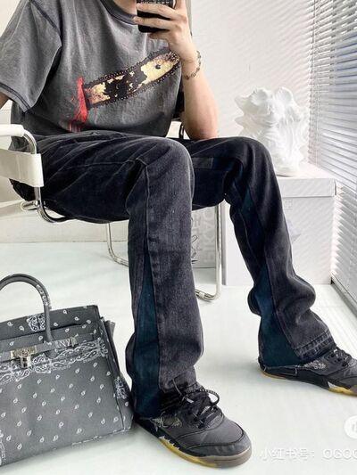 Men's Washed Bootcut Jeans - Clothes For Her Online Store