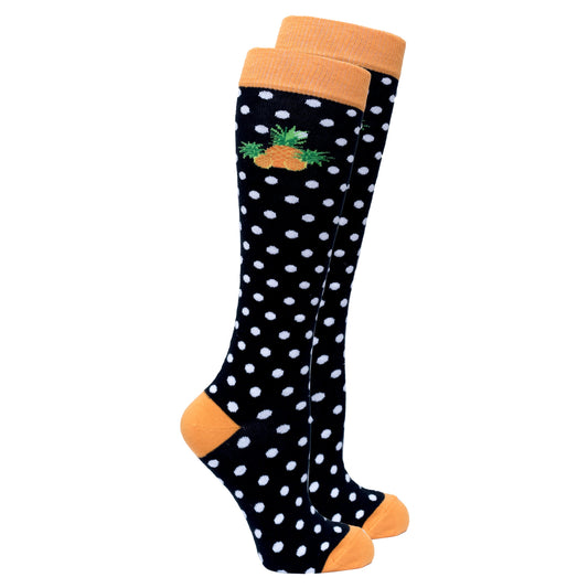 Women's Pineapple Dot Knee High Socks