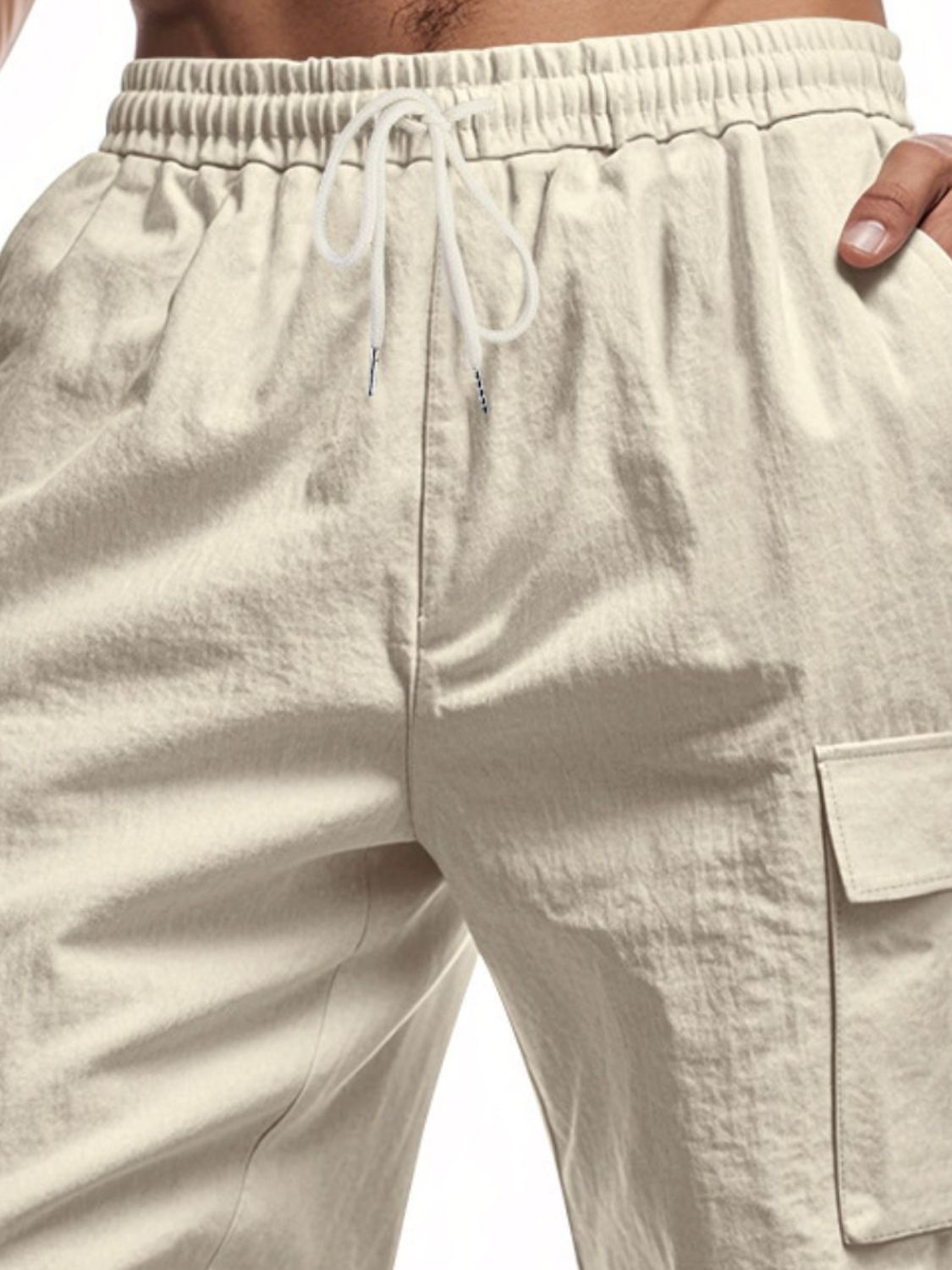 Men's Full Size Drawstring Shorts with Cargo Pockets Plus Size - Clothes For Her Online Store
