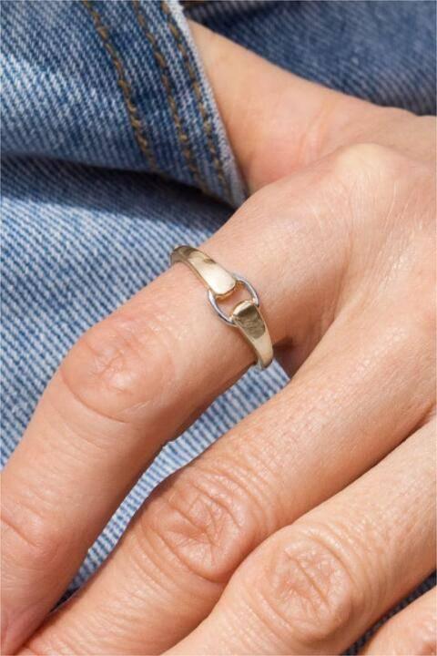 Contrast 925 Sterling Silver Ring - Clothes For Her Online Store
