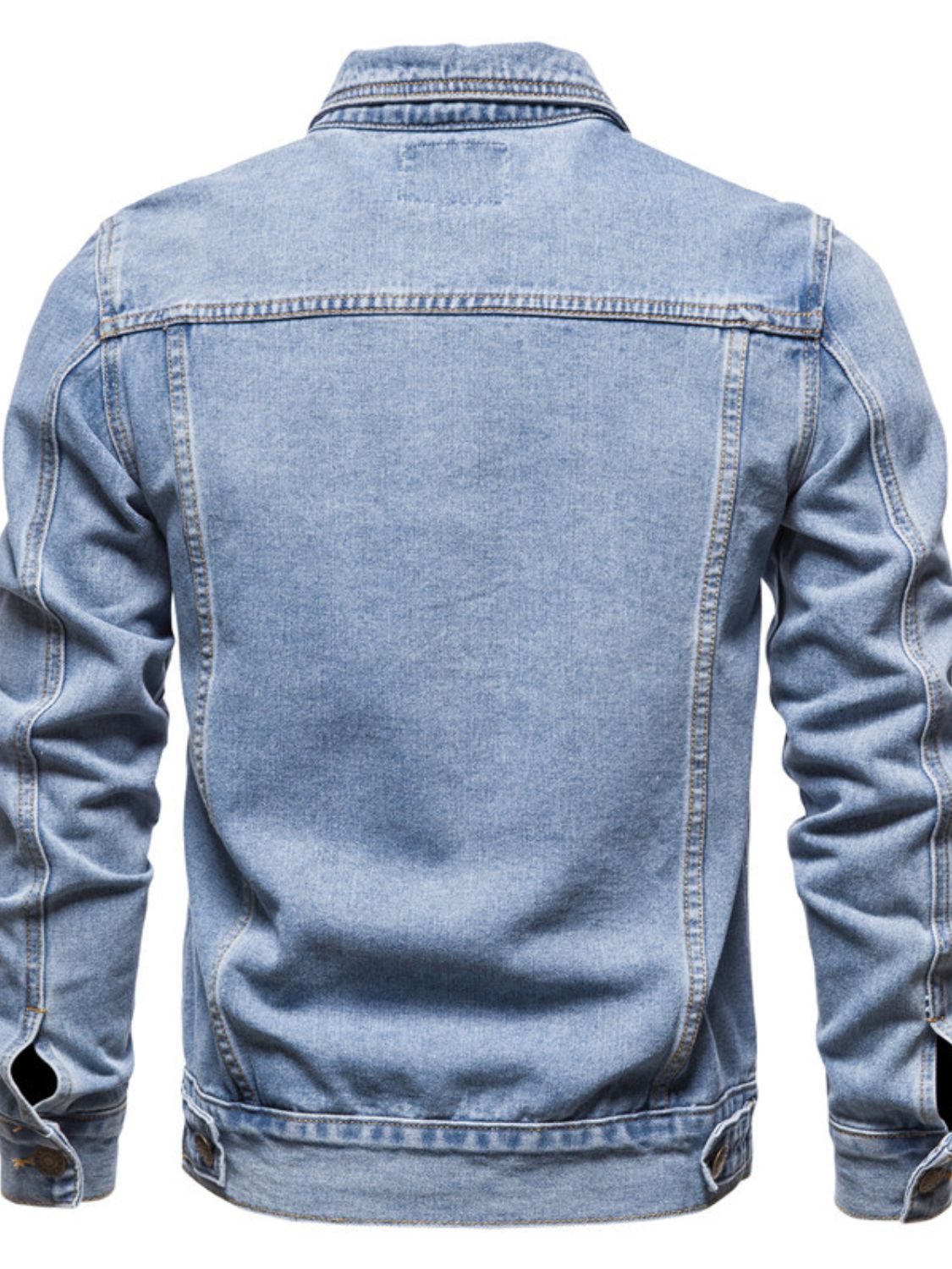 Men's Button Down Long Sleeve Denim Jacket - Clothes For Her Online Store