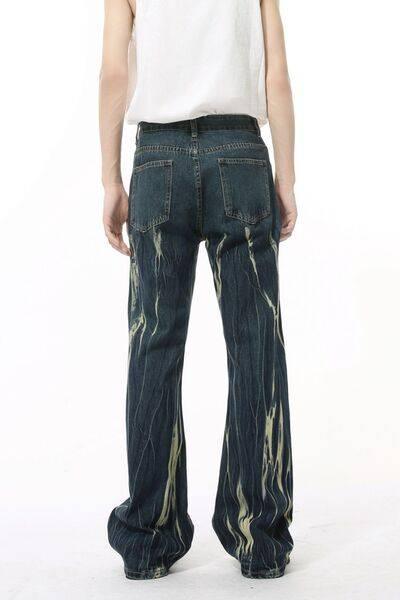 Tie-Dye Jeans with Pockets