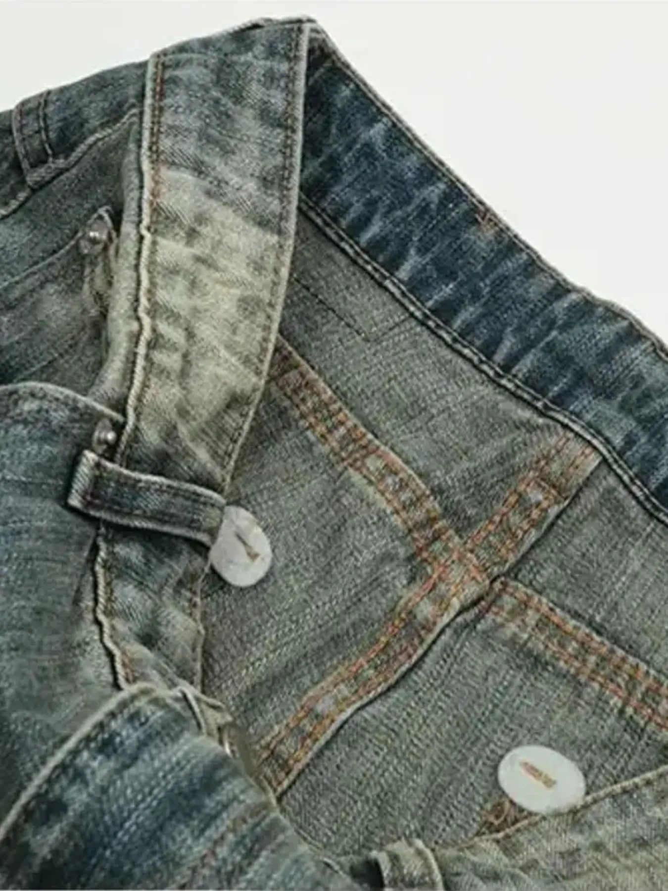 Men's Vintage Wash Straight Leg Jeans