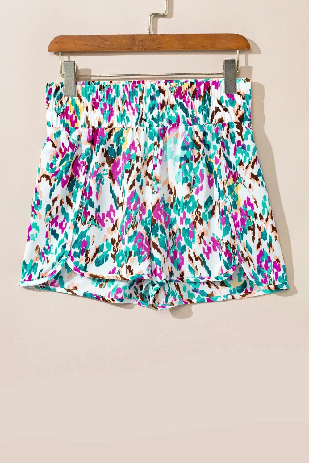 Printed High Waist Shorts - Clothes For Her Online Store