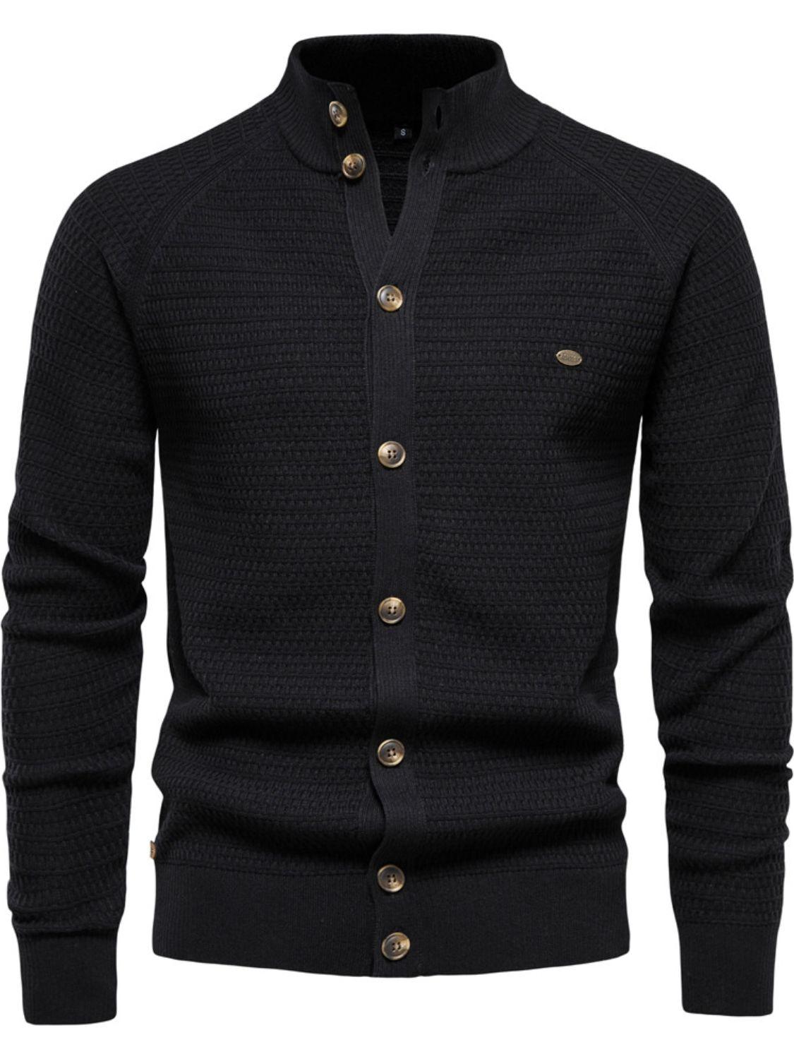 Men's Button Down Long Sleeve Cardigan - Clothes For Her Online Store