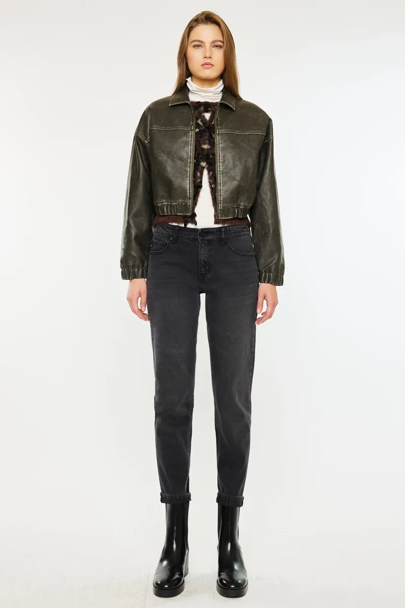 Kancan Slim Boyfriend Fit Jeans