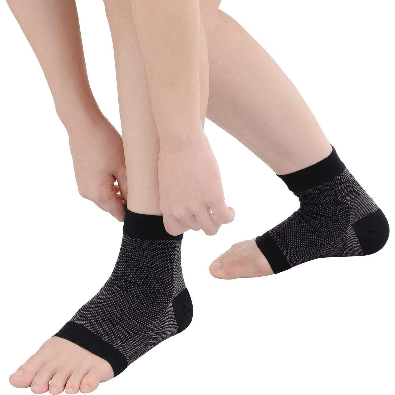 6 Pairs Plantar Fasciitis Compression Socks for Women Men Ankle Brace