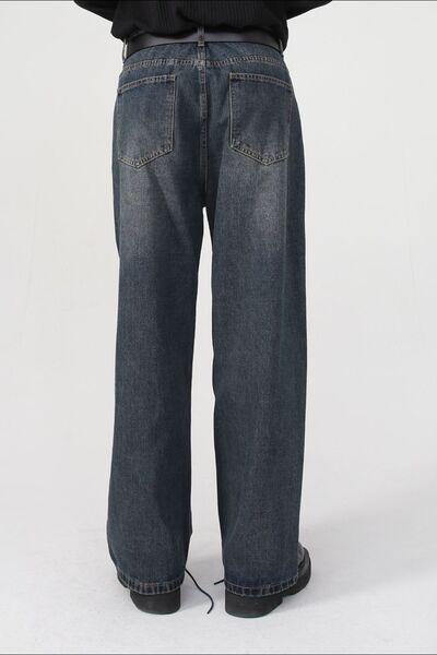 Wide Leg Jeans with Pockets - Clothes For Her Online Store